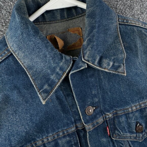VTG LEVIS Trucker Jacket 70506-0216 Denim Type 3 USA Blue FACT. 527 Size 34 - Picture 6 of 16